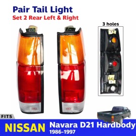Diamond Tail Light Rear Lamp Assembly Fits Nissan Hardbody D21 Pickup UTE 1986-97 Pair