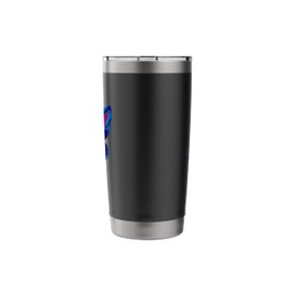 Vibrant Geometric Dog Stainless Steel Insulated Tumbler