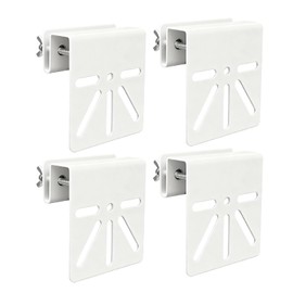 4 Pack Stainless Steel Gutter Mount Brackets, No Drill Design, Compatible with Eufy SoloCam S340/E30 Outdoor Security Cameras