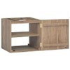 Benicabaly Elegant Wall-Mounted Bathroom Cabinet for Organized Serenity, Solid Teak