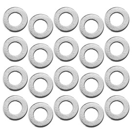 20 Pack M8 Stainless Steel Flat Washers - 16mm Outer Diameter, 1.5mm Thick, Round Penny Washers for Screws and Bolts, Ideal for Repairs and Spacing