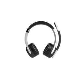 Clear Dryve 180 Premium 2-in-1 Wireless Headset for Clear Calls with Noise Cancellation, Long Battery Life, All-Day Comfort, Silver (Renewed)
