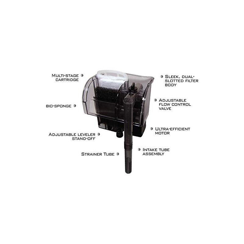 EA Performance Hang-On Power Filter - for Aquariums up to