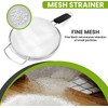 8" Large Fine Mesh Strainer with thermo plastic rubber handle