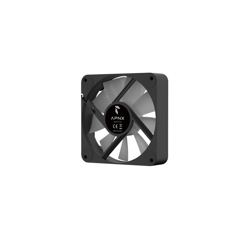 APNX FP1 Black Performance ARGB Fan, 140mm, 30mm Frame Width,
