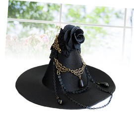 Totority 2pcs Gothic Witch Hat Clip Hat Clip on for Festival Masquerade Witch for Adults
