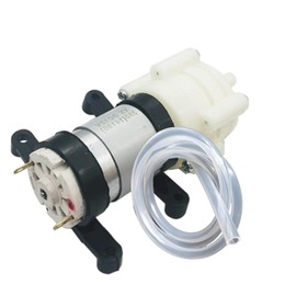 CONQUERALL DC 24V 385 diaphragm self priming pump, small electric water pump with water pipe suitable for drinking fountains and experimental models