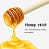 BEKKLPOU Pack of 30 Wooden Honey Stirrers, Honey Spiral, Dispenser,