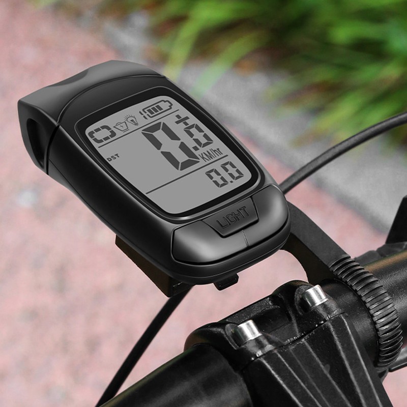 Bike Computer IP64 Waterproof Large LCD Backlit Display Cycling Speedometer