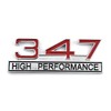 Garage-SixtySix 347 High Performance Emblem Chrome Red