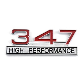 Garage-SixtySix 347 High Performance Emblem Chrome Red