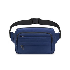 Bumbags Waist Fanny Pack for Women Ladies Men Large Capacity Fashion Unisex Bum Bag for Dog Walking Running Traveling Cycling Hiking Outdoor Sport (Blue)