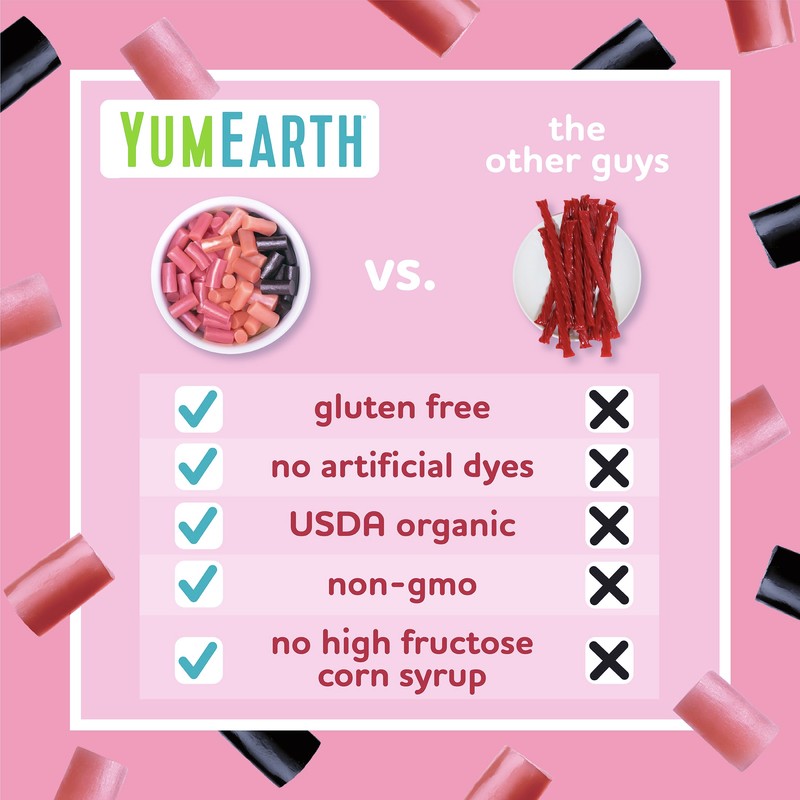YumEarth Organic Gluten Free Pomegranate Licorice Snack Packs - Allergy