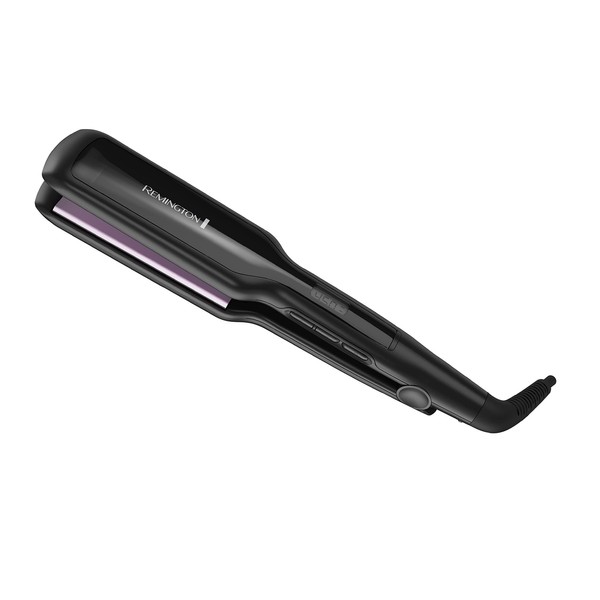 Remington S5522 1¾" AntiStatic Hair Straightener Flat Iron with Floating Ceramic Plates and Digital Controls, Purple, 1 Count