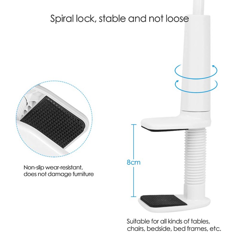 CLM-Tech Gooseneck Holder for 4-11 Inch Tablet PCs and Smartphones,