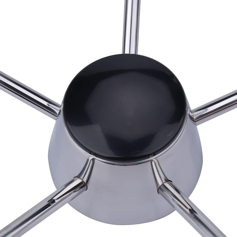 11 inch Boat Steering Wheel,Universal Stainless Steel 5 Spoke Destroyer