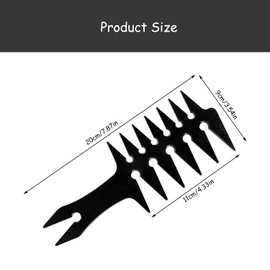 Rumyve Professional Barber Combs,Hair Shedding and Textured Comb Wide Tooth Comb,Double-sided Men's Comb Fantail Handle