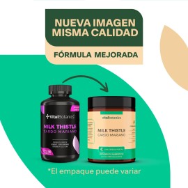 🌿 Milk Thistle (Cardo Mariano) 🌱 | 200 Cápsulas | VitalBotanics | Salud Hepática & Bienestar