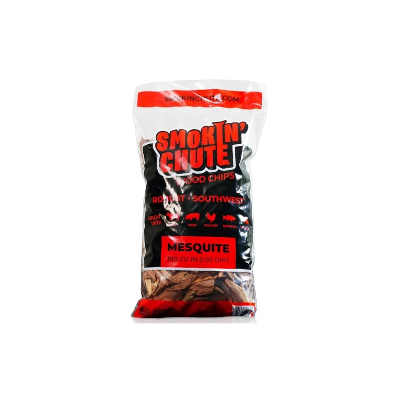 Smokin' Chute Mesquite Wood Chips Specially Designed and Hand Sorted
