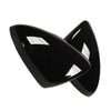 2Pcs Door Mirror Cap Left Right Glossy Black Rearview Mirror