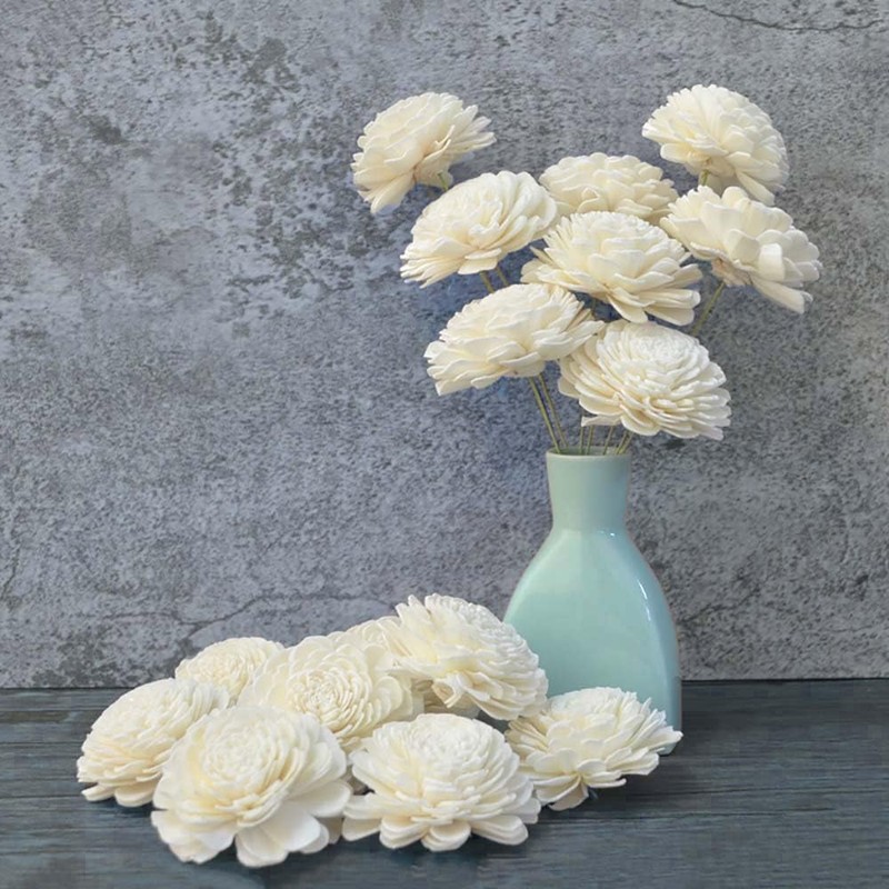 Flower Diffuser Sola Wood Flowers Natural Material Aromatherapy Reed Decorative