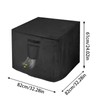 Outdoor Fireplace Cover,Fire Table Waterproof Protector - Weather-Resistant Square Firepit