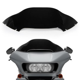 PSLER 8" Wave Windshield Wind Splitter for Touring Road Glide FLTR 2015-2022, Road Glide Windshield Motorcycle for Touring Road Glide 15-22(Black)