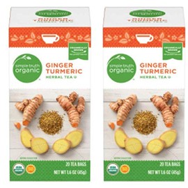 Simple Truth Organic Ginger Turmeric Herbal Tea 20 ct (Pack of 2)