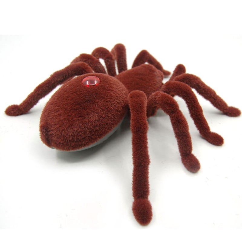 Funny Creepy Soft Scary Plush Spider Infrared Remote Control Tarantula