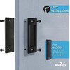 Wright Products Sliding Flush Barn Door Handle Set, Matte Black,