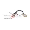 Lovermusic Socket Dia 0.25inch Piezo Transducer Pickup Microphone Contact Replacement