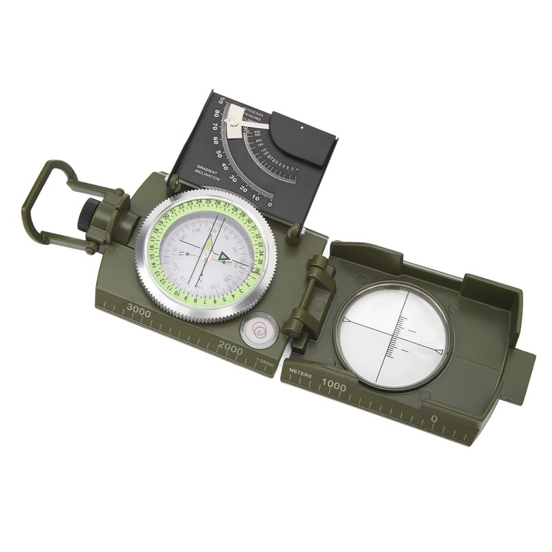 Compass Multifunctional Accurate Waterproof Hand Held Metal Compass for Hiking