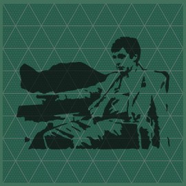 Unbranded Scarface Tony Montana Stencil – Reusable & Durable – 10 Mil High Quality Mylar - 7x5.5 sheet