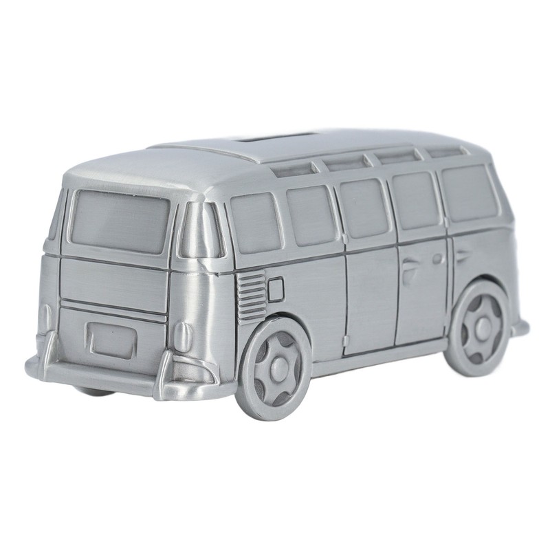 Metal Piggy Bank Bus Shape Cute Alloy Children Money Saving
