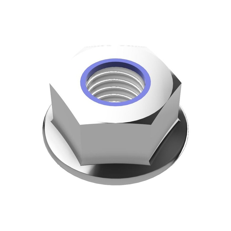 Self-locking flange nut with locking teeth DIN6926 A2 V2A stainless