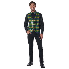 California Costumes Men's Sequin Carnival Vest Set Large/X-Large