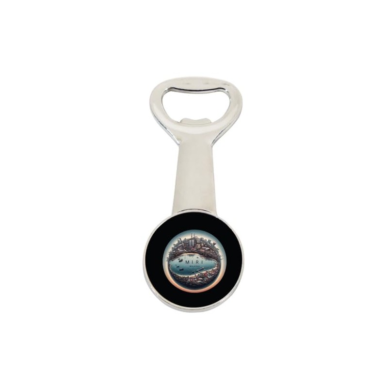 Miri Malaysia Souvenir Destination Magnetic Bottle Opener Single