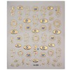 Gold Nail Stickers for Nail Art Evil Eye Nail Stickers