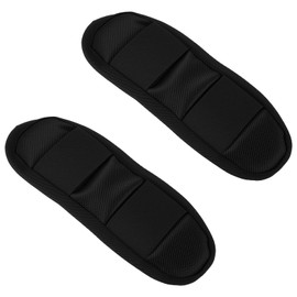 BOHUIZ 2 Pack Black Shoulder Strap Pad, Extra Thick Luggage Bags Shoulder Strap Pads, Removable Backpack Strap Pads, Guitar Strap Pad, Universal Replacement Shoulder Pad for Bag Strap Pad