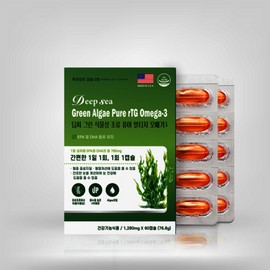 Dongshin Healthcare Deep Sea Green Vegetable Algae Pure Altige Omega 3 / 동신헬스케어 딥씨 그린 식물성 조류 퓨어 알티지 오메가3