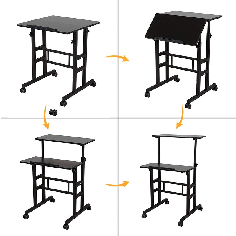 soges Adjustable Stand Up Desk Computer Desk Workstation Sit-Stand Desktop