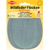Kleiber Suede Leather Patches-Pair (2) -12cm x 10cm-Oval-Grey
