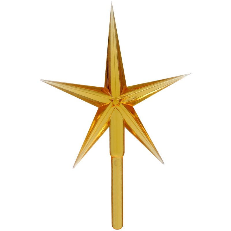 Creative Hobbies Gold Stars for Ceramic Christmas Tree Lights Plastic