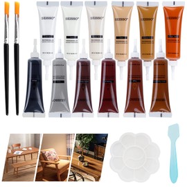 SEISSO Wood Scratch Repair Kit, 12 Colors Wood Filler Putty for Scratches Furniture Markers Touch Up Vinyl Floor Repair Kit - Restore a Finish, Cover Hardwood Scratches, Cracks, Hole, Table, Door