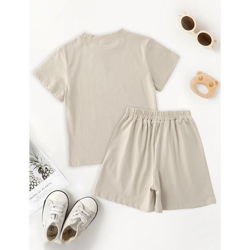 [Maeau] ガールズ半ズボン セパレート お洒落 パンツ 出産祝い ベージュ 90