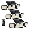 Solar Lights Outdoor, 3 Head Solar Motion Lights Outdoor with