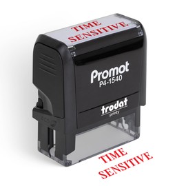 Promot Time Sensitive - Self Inking Rubber Stamp - Ink Stamps