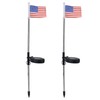 2PCS Solar Powered Garden Light Flag Lawn Stake Lamp for