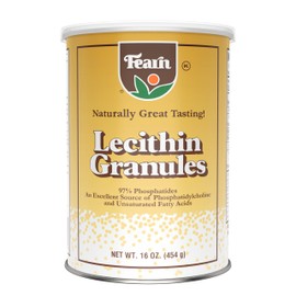 Fearn Natural Foods Soy Lecithin Granules – Fat Emulsifier with Essential Nutrients for Health, Improve Texture of Cakes, Breads & DIY Gummies, 16 Oz