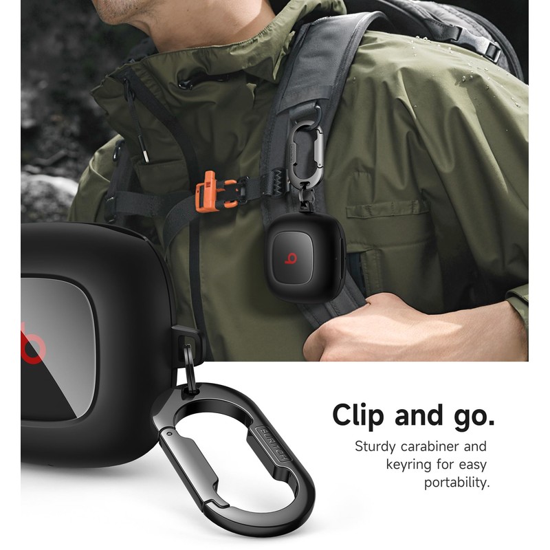 SURITCH Case Compatible with Beats Fit Pro Earbuds, Shock-Absorbing Protective